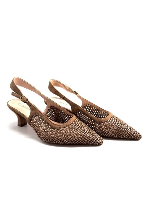 Slingback donna intrecciata IL LACCIO | 1637CINOSACCOCAMOSCIOCAMEL